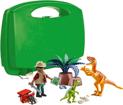 Playmobil 70108 Dino Explorer Carry Case, Fun Imaginative Role-Play, PlaySets Suitable for Children Ages 4+