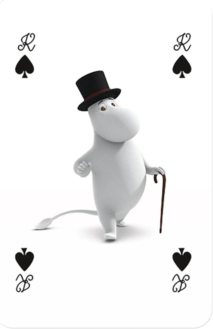 Waddingtons Number 1 Moomins Playing Card Game, enter Moominvalley and play with Little My, Snorkmaiden, Moominmamma and Moominpappa, gifts and toys for boys and girls aged 6 plus