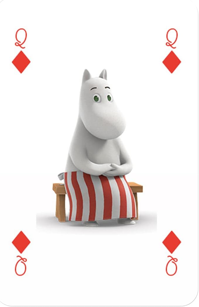 Waddingtons Number 1 Moomins Playing Card Game, enter Moominvalley and play with Little My, Snorkmaiden, Moominmamma and Moominpappa, gifts and toys for boys and girls aged 6 plus