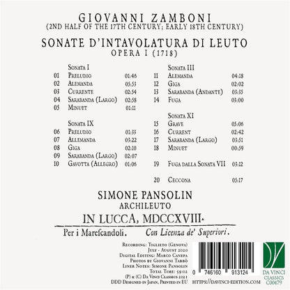 Sonate d'Intavolutare di Leuto (Laute