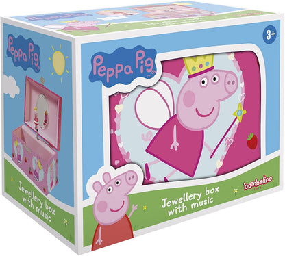 Peppa Pig Sieradendoosje & muziekdoos - betoverende sieradendoos met muziek en Peppa Pig draaifiguur, roze