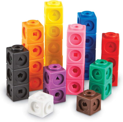 Learning Resources MathLink Cubes Numberblocks 11-20 Activity Set, 30 Numberblocks Activities Linked to TV Episodes, 155 Numberblocks MathLink Cubes & More, Ages 3+ & Mathlink Cubes (Set of 100) + Mathlink Cubes, Set of 100