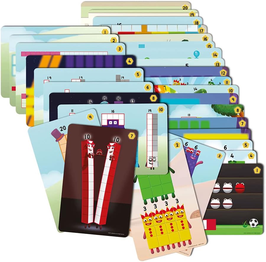 Learning Resources MathLink Cubes Numberblocks 11-20 Activity Set, 30 Numberblocks Activities Linked to TV Episodes, 155 Numberblocks MathLink Cubes & More, Ages 3+ & Mathlink Cubes (Set of 100) + Mathlink Cubes, Set of 100