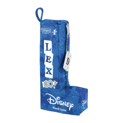 Waddingtons Number 1 Disney Lex-GO! World Tile Game, create crosswords and anagrams with a magical twist, reimagined with Mickey Mouse, Olaf and Ariel, educational travel game for players aged 8 plus