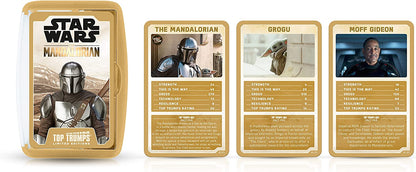 Top Trumps Star Wars The Mandalorian Limited Editions Card Game, play with Greef Karga, Moff Gideon, Boba Fett, Koska Reeves, and Grogu himself, gift and toy for boys and girls aged 6 plus