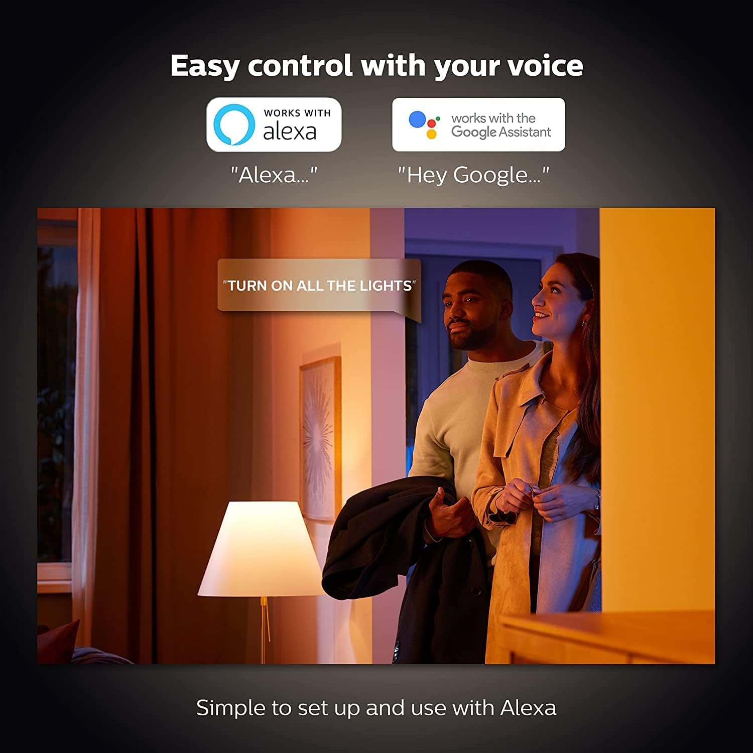 Philips Hue NEW White Ambiance Smart Light Bulb 75W - 1100 Lumen  With Bluetooth. Works with Alexa, Google Assistant and Apple Homekit White Ambiance 1 Count (Pack of 1) E27 Edison Screw Bulbs Only(E27 Edison Screw