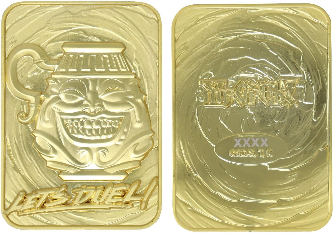 Yu-Gi-Oh! Limited Edition 24K Gold Plated Collectible - Pot of Greed