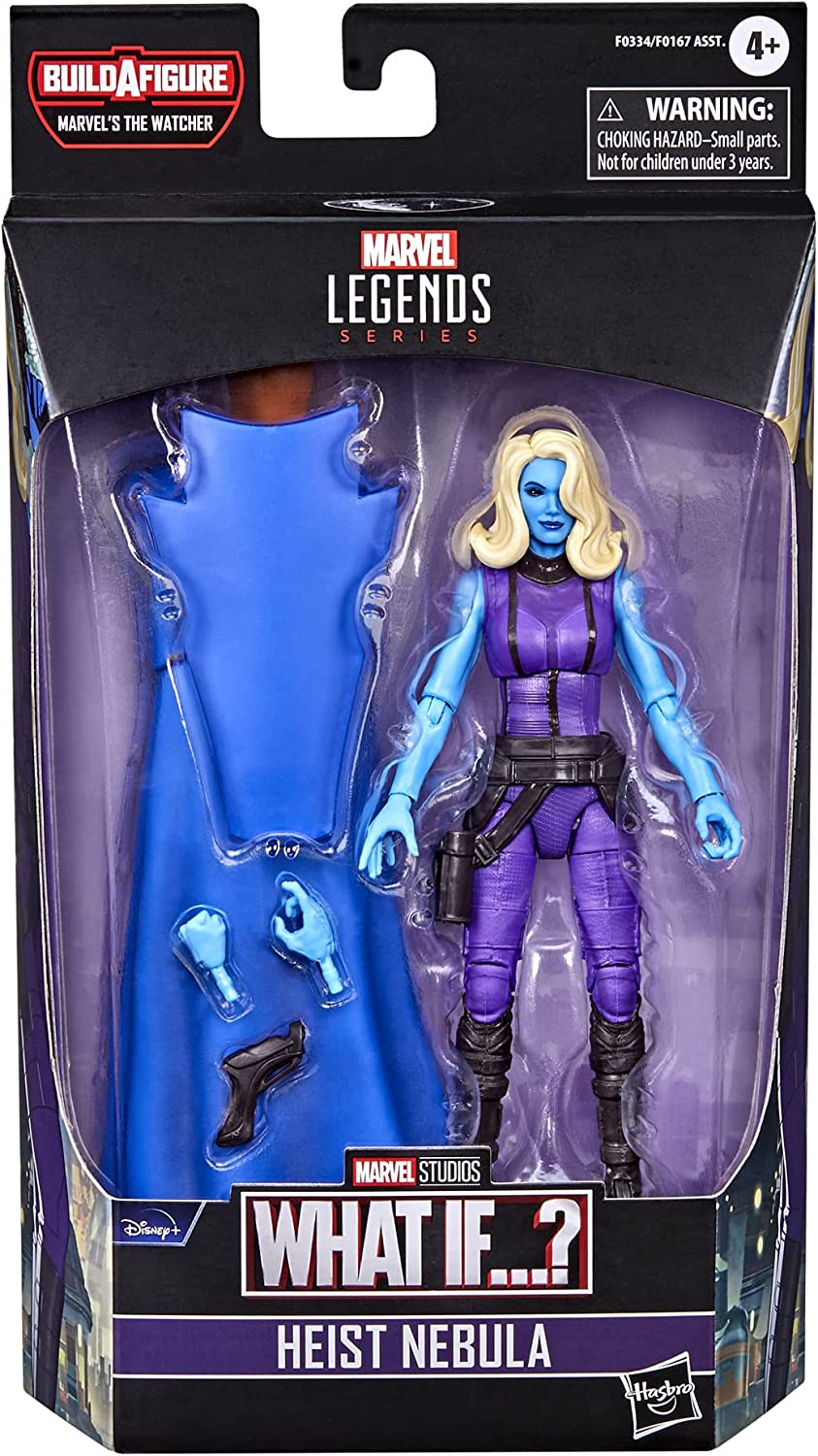 Marvel Legends Series 15 cm Scale Action Figure Toy Heist Nebula, Premium Design, 1 Figure, 1 Accessory, and 2 Build-a-Figure Parts, Multicolor