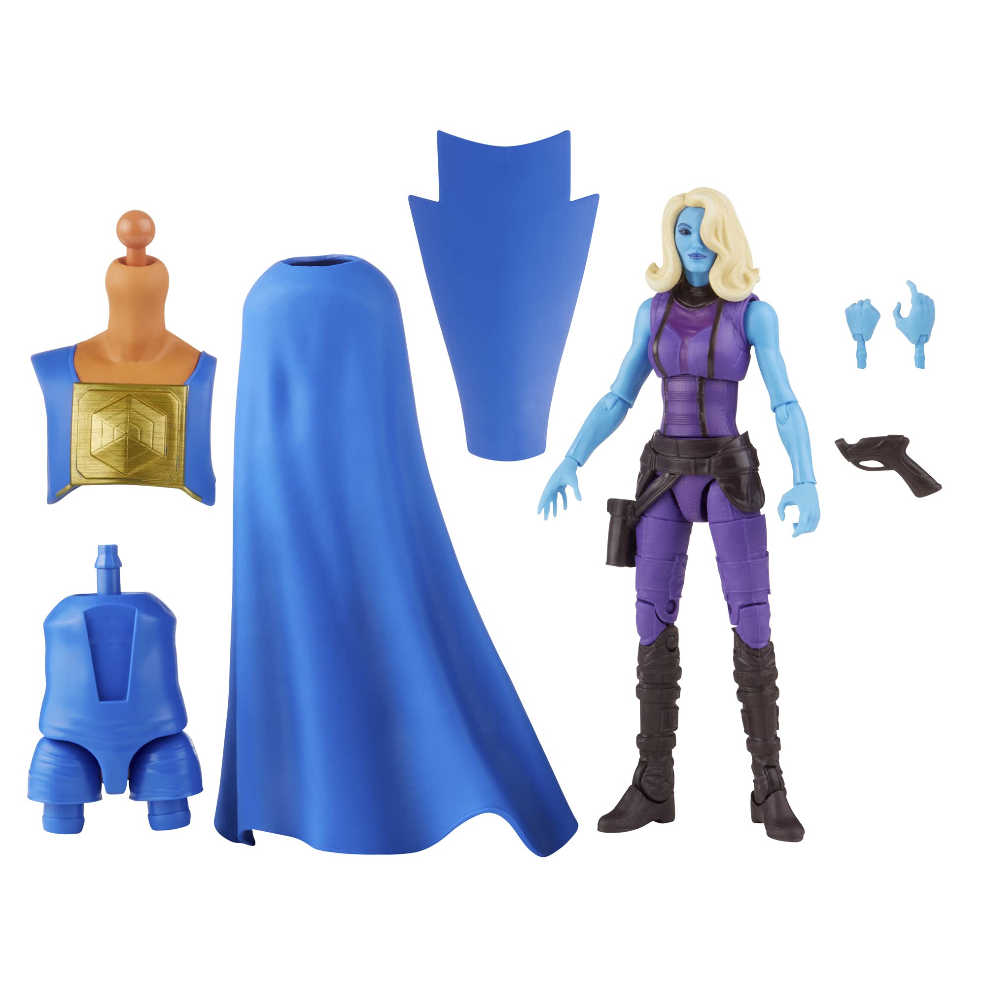 Marvel Legends Series 15 cm Scale Action Figure Toy Heist Nebula, Premium Design, 1 Figure, 1 Accessory, and 2 Build-a-Figure Parts, Multicolor