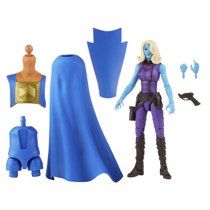 Marvel Legends Series 15 cm Scale Action Figure Toy Heist Nebula, Premium Design, 1 Figure, 1 Accessory, and 2 Build-a-Figure Parts, Multicolor