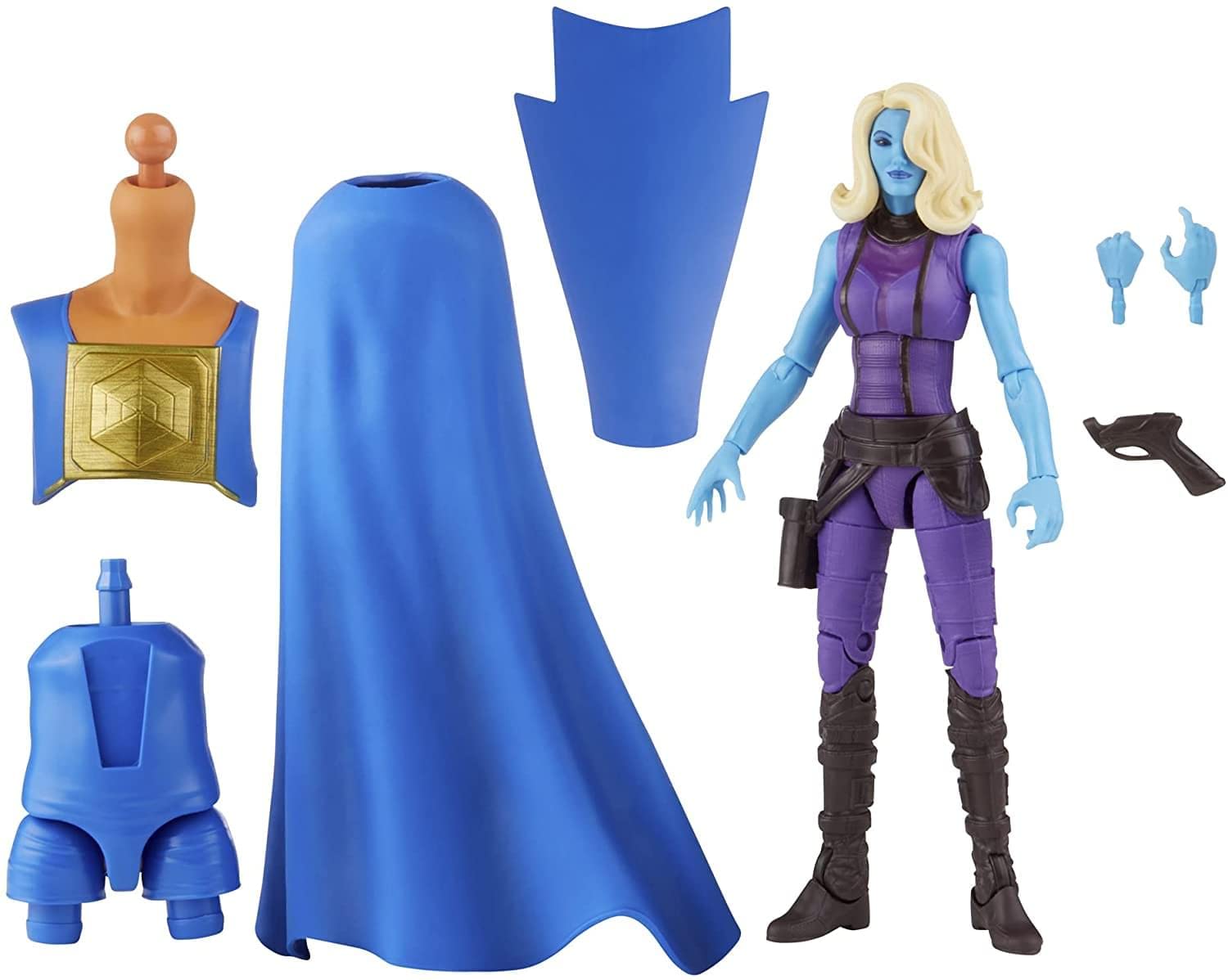 Marvel Legends Series 15 cm Scale Action Figure Toy Heist Nebula, Premium Design, 1 Figure, 1 Accessory, and 2 Build-a-Figure Parts, Multicolor