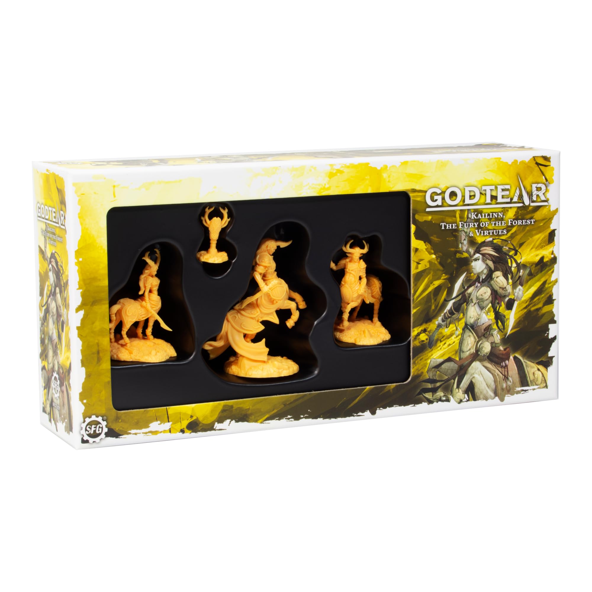 Steamforged Godtear: Kailinn, The Fury of The Forest and Virtues Maelstroms Champions Set