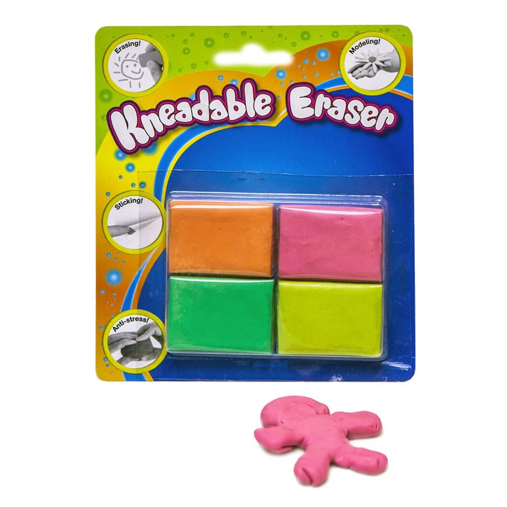 kneading erasers junior 4,5x3 cm polymer 4 pieces
