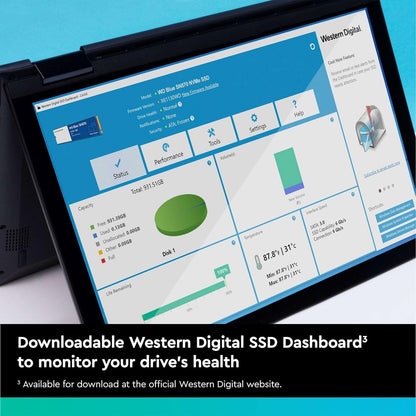 WD_BLUE SN570 250GB M.2 2280 PCIe Gen3 NVMe up to 3300 MB/s read speed Blue 250GB SN570 - Upto 3,500MB/s