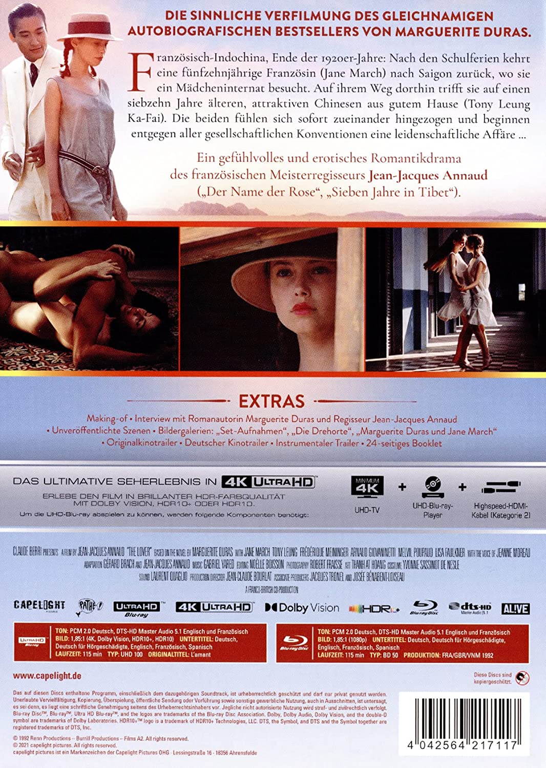 Der Liebhaber - 2-Disc Limited Collector's Edition im Mediabook (4K Ultra-HD/Ultra-HD-Blu-ray + Blu-ray