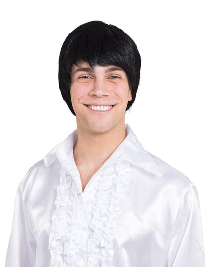 Bristol Novelty BW939 60s Male Wig | For Men | Black 60's