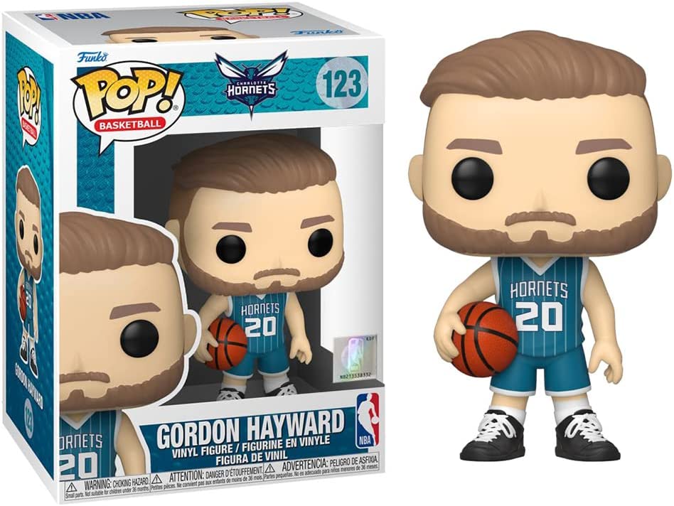 Funko POP! NBA: Hornets - Gordon HaywardHayward - (Teal Jersey) - Collectable Vinyl Figure - Gift Idea - Official Merchandise - Toys for Kids & Adults - Sports Fans - Model Figure for Collectors