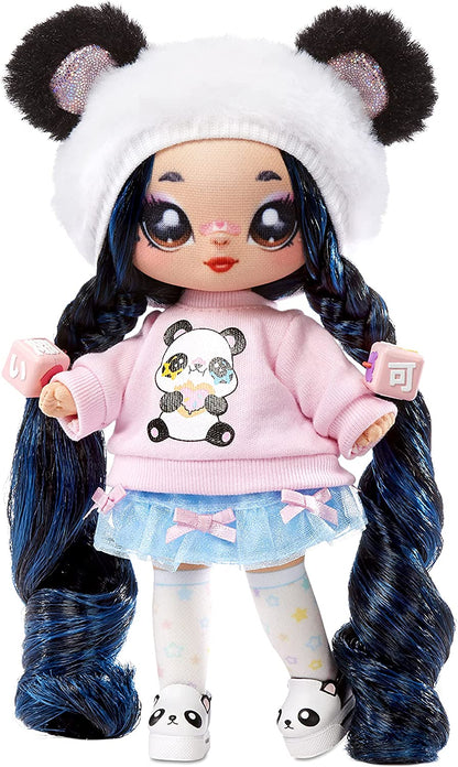 Na! Na! Na! Surprise Family Set de 3: 2 Suaves y 1 Mascota-Juguetes para niños-Familia, muñecas, 12 Accesorios, Ropa removible y 1 Panda de Peluche, Color (MGA Entertainment 575979C3OC