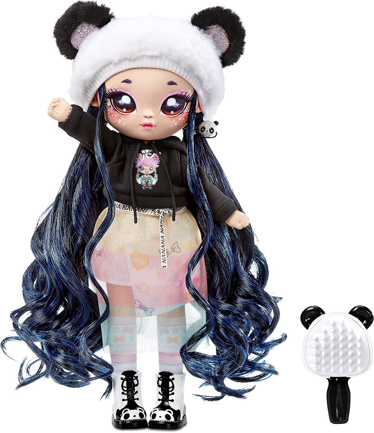 Na! Na! Na! Surprise Family Set de 3: 2 Suaves y 1 Mascota-Juguetes para niños-Familia, muñecas, 12 Accesorios, Ropa removible y 1 Panda de Peluche, Color (MGA Entertainment 575979C3OC