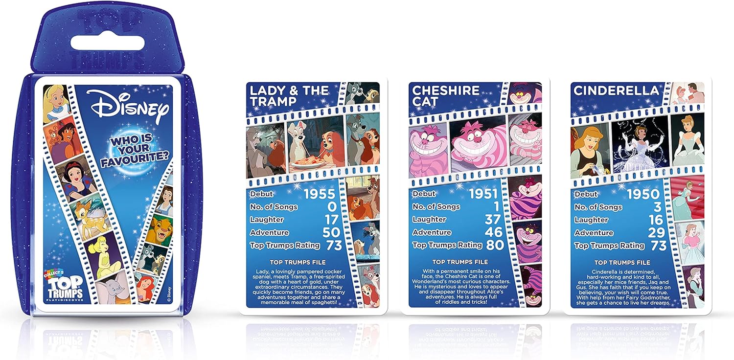 Top Trumps Disney Classics Card Game,Blue/Multicolor Disney Classics Top Trumps Specials Card Game