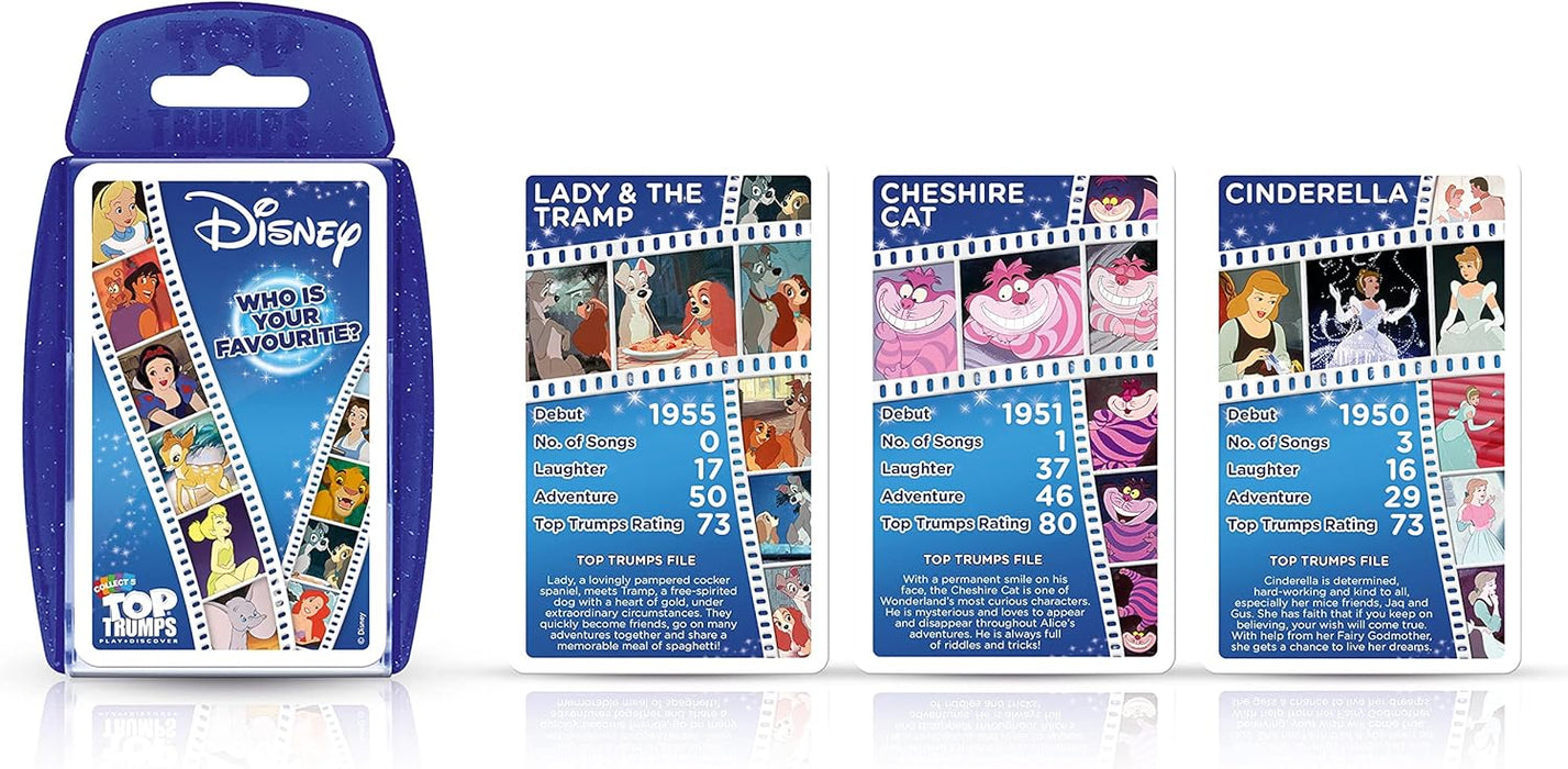 Top Trumps Disney Classics Specials Card Game, Play with Baloo, Dumbo, Alice, Bambi, Cinderella, Snow White, Timon and Pumba, Educational for 2 plus players makes a great gift for ages 6 plus