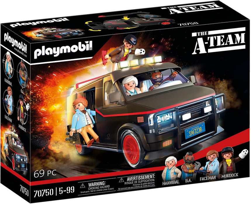 Playmobil 70750 The A Team Van, Iconic Design, Collectors And Children, Multicolour, ‎38.5 x 28.4 x 12.5 cm