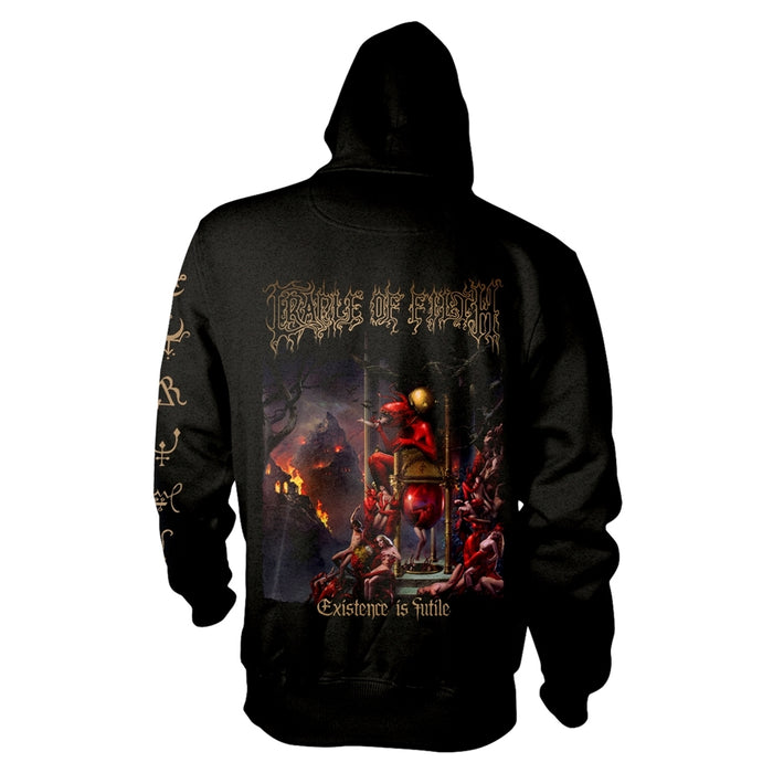Cradle of Filth Men's Existence (All Existence) Zippered Hooded Sweatshirt