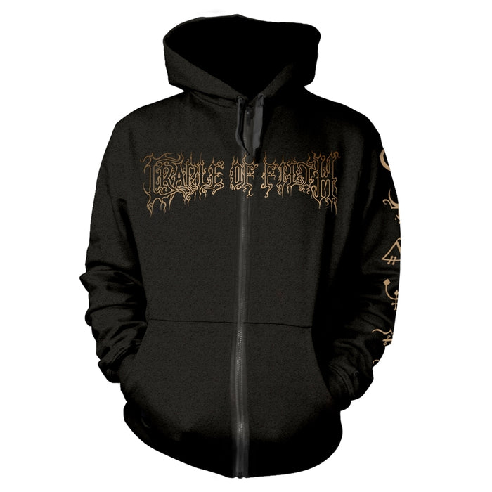 Cradle of Filth Men's Existence (All Existence) Zippered Hooded Sweatshirt
