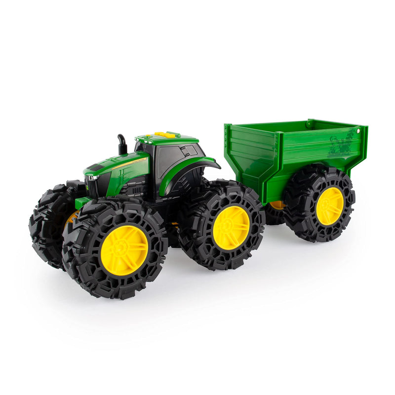 John Deere Kids 736 47353 Lights & Sounds Tractor with Wagon, red