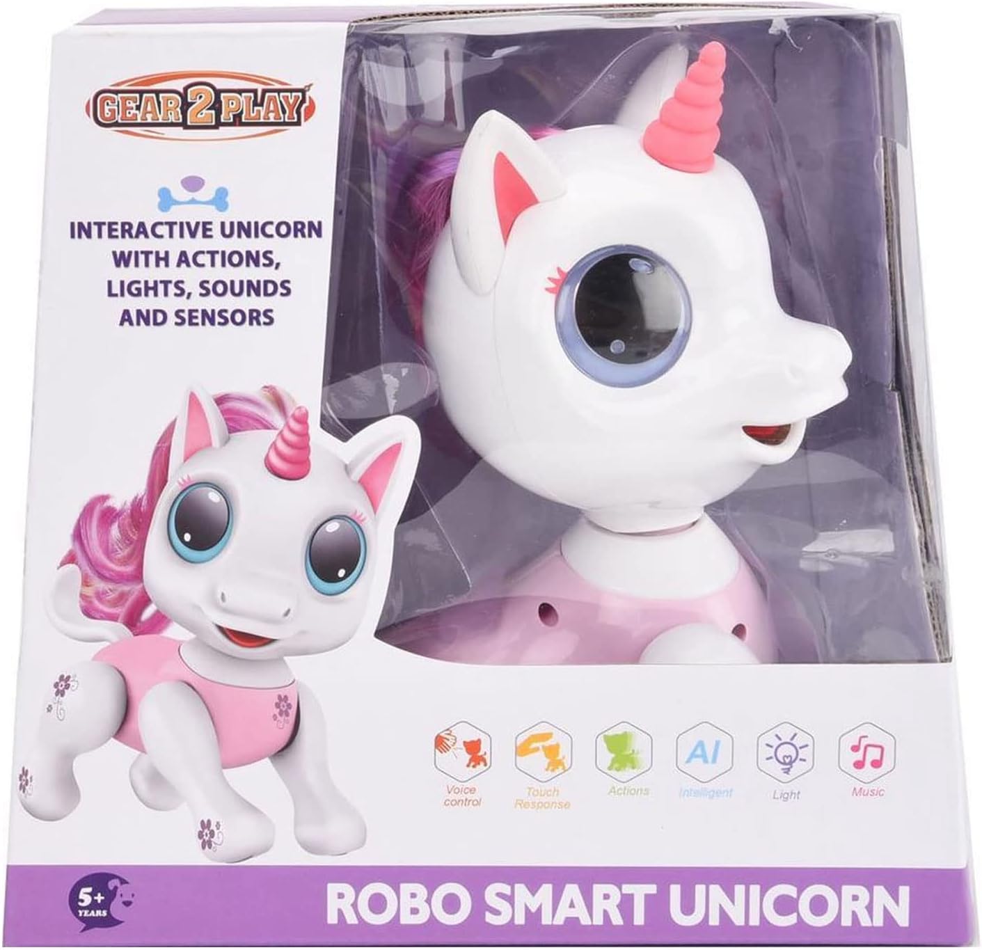 Toyprive-Gear2play Robo Smart Unicorn TR41572