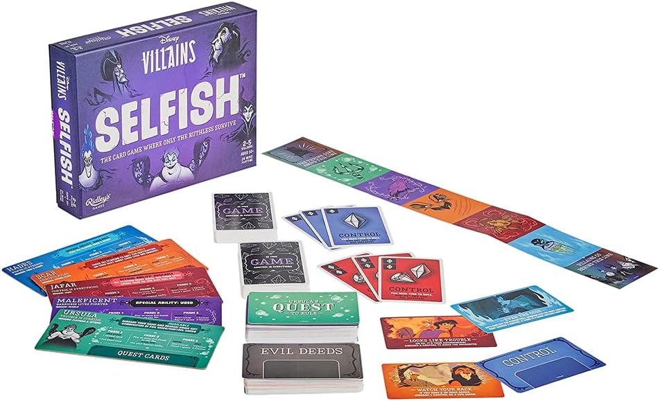 Ridley's DSY004 Selfish Disney Villains Strategy Game, A5, Multicolour
