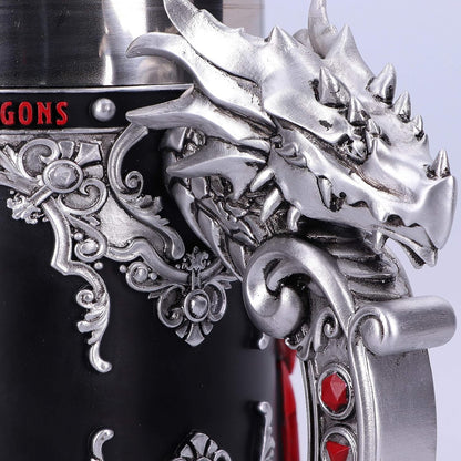 Nemesis Now Dungeons & Dragons Fantasy Role Play Die D20 Tankard, Polyresin, Black, 1 Count (Pack of 1