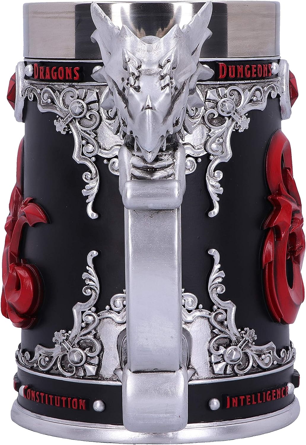 Nemesis Now Dungeons & Dragons Fantasy Role Play Die D20 Tankard, Polyresin, Black, 1 Count (Pack of 1