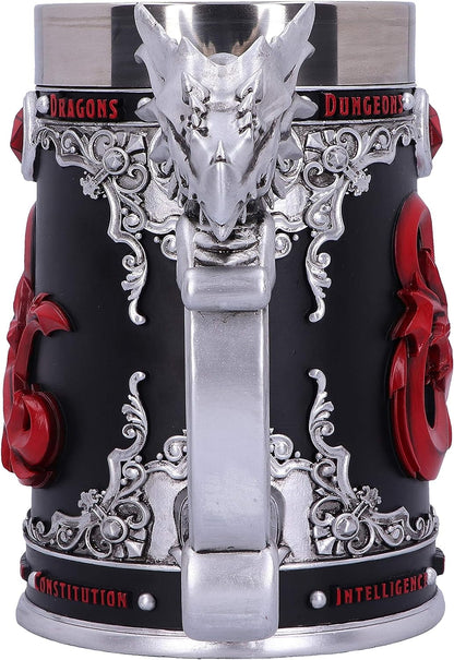 Nemesis Now Dungeons & Dragons Fantasy Role Play Die D20 Tankard, Polyresin, Black, 1 Count (Pack of 1