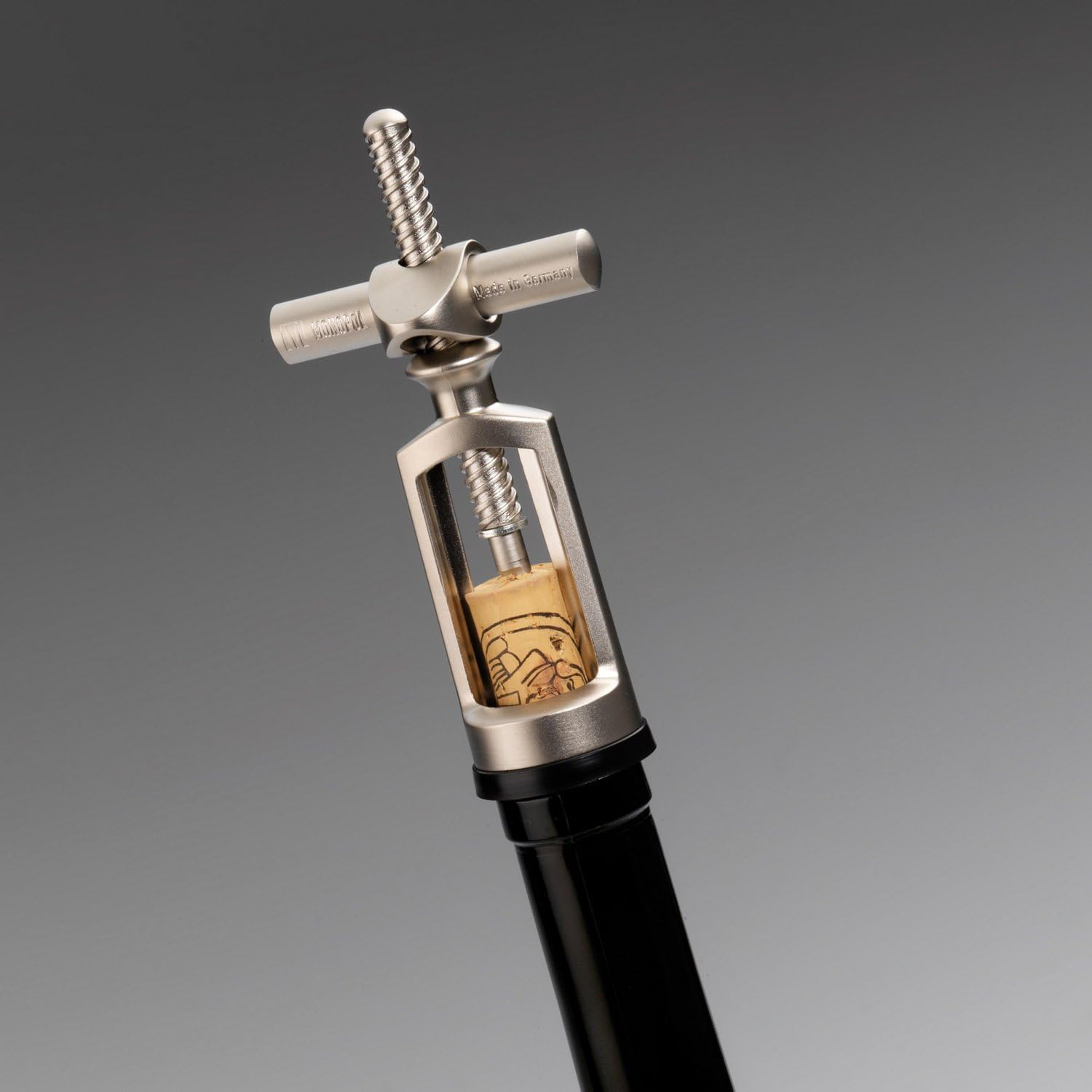 Westmark Bell Corkscrew with Cork Remover, Monopol Edition, steel/die-cast zinc, Chianti, satin finish, 62553380