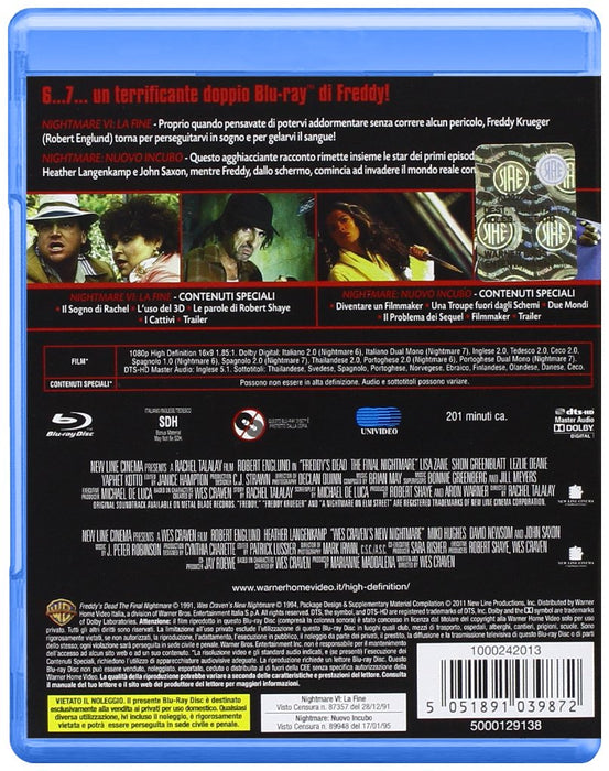 A Nightmare on Elm Street Part 6 and 7 ( Freddy's Dead: The Final Nightmare / New Nightmare )