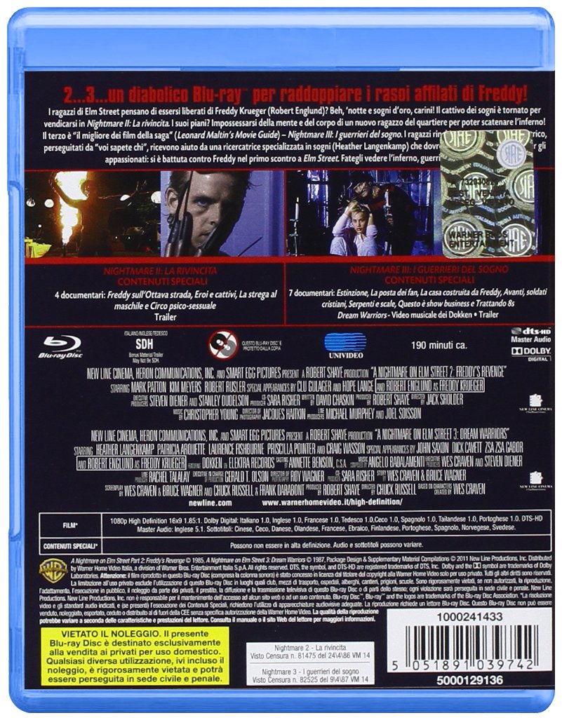 Nightmare 2 - La Rivincita / Nightmare 3 - I Guerrieri Del Sogno