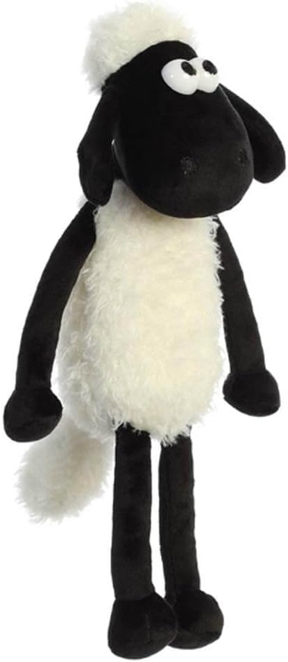 Shaun the Sheep 61174 Cuddly Plush Toy, Black and White, 12in, Suitable for Adults and Kids, Medium