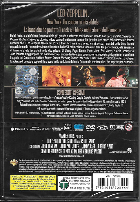 Led Zeppelin - The Song Remains The Same (Special Edition) (2 Dvd