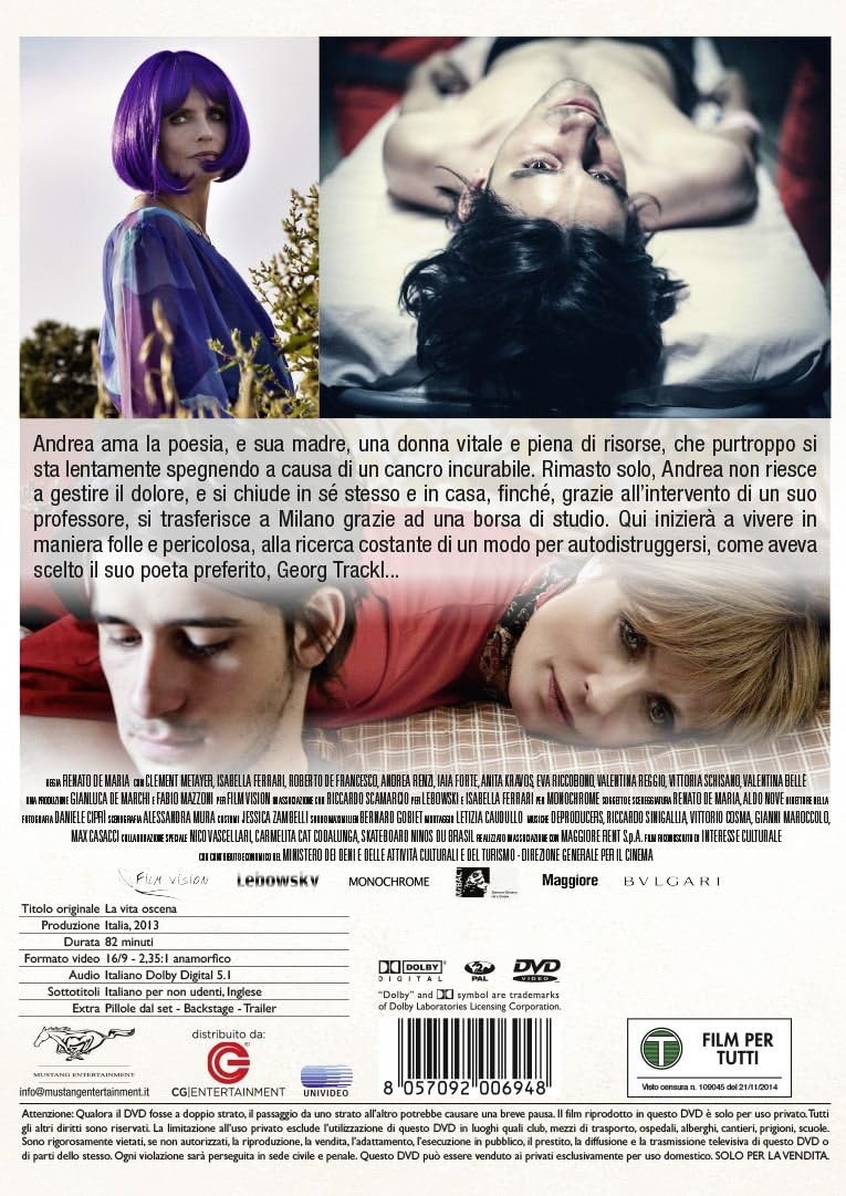 Cg Entertainment Dvd vita oscena (la