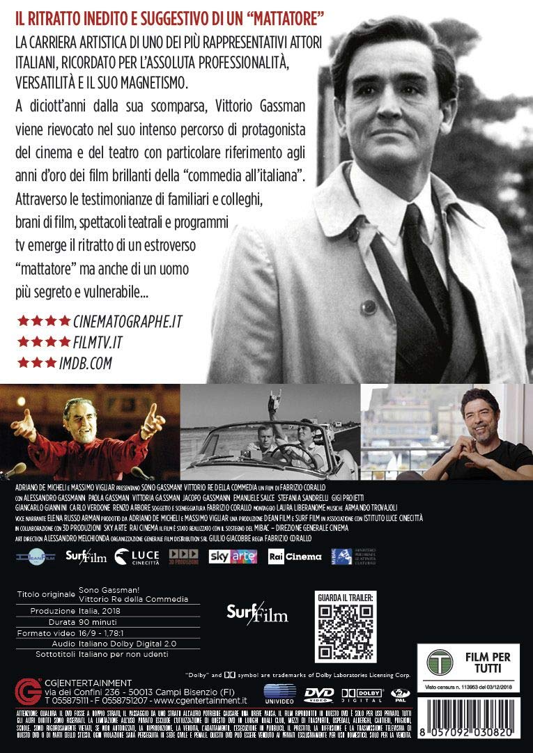 Dvd - Sono Gassman! Vittorio Re Della Commedia (1 DVD