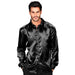 WIDMANN 11007276 Disco Shirt 70s, Bianco, 54 (EU)