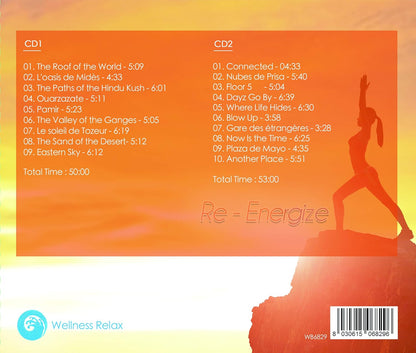 Re- Energize Musica Energetia Ed Energizzante 2 Cd Audio Wellness Relax