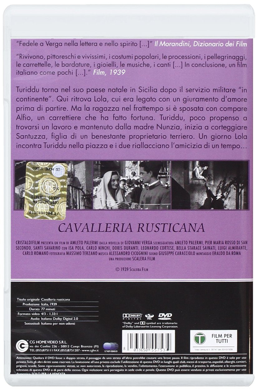 cavalleria rusticana dvd Italian Import