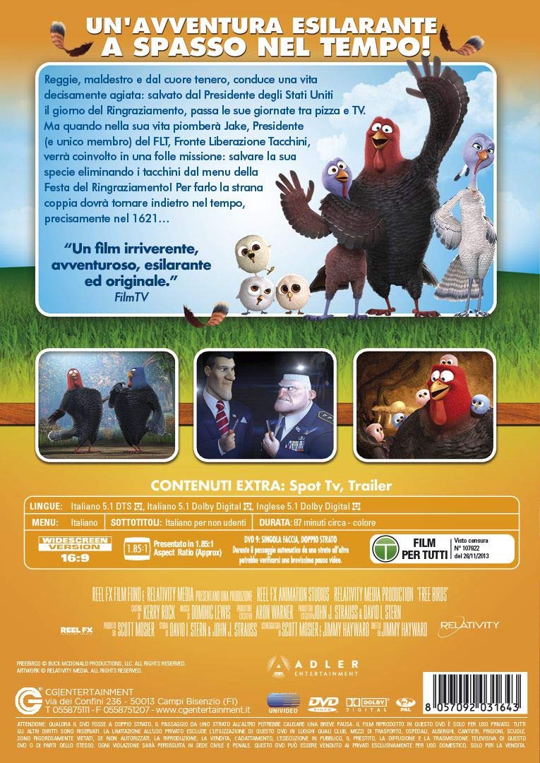 Free Birds - Tacchini In Fuga (1 DVD