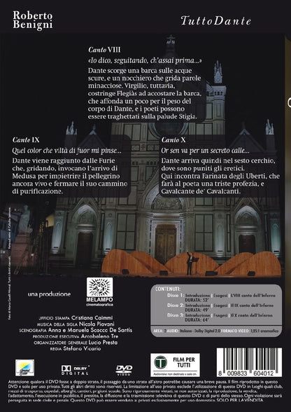 Tutto Dante #04 - Canto Viii-Ix-X Inferno (3 Dvd) - (Italian Import)