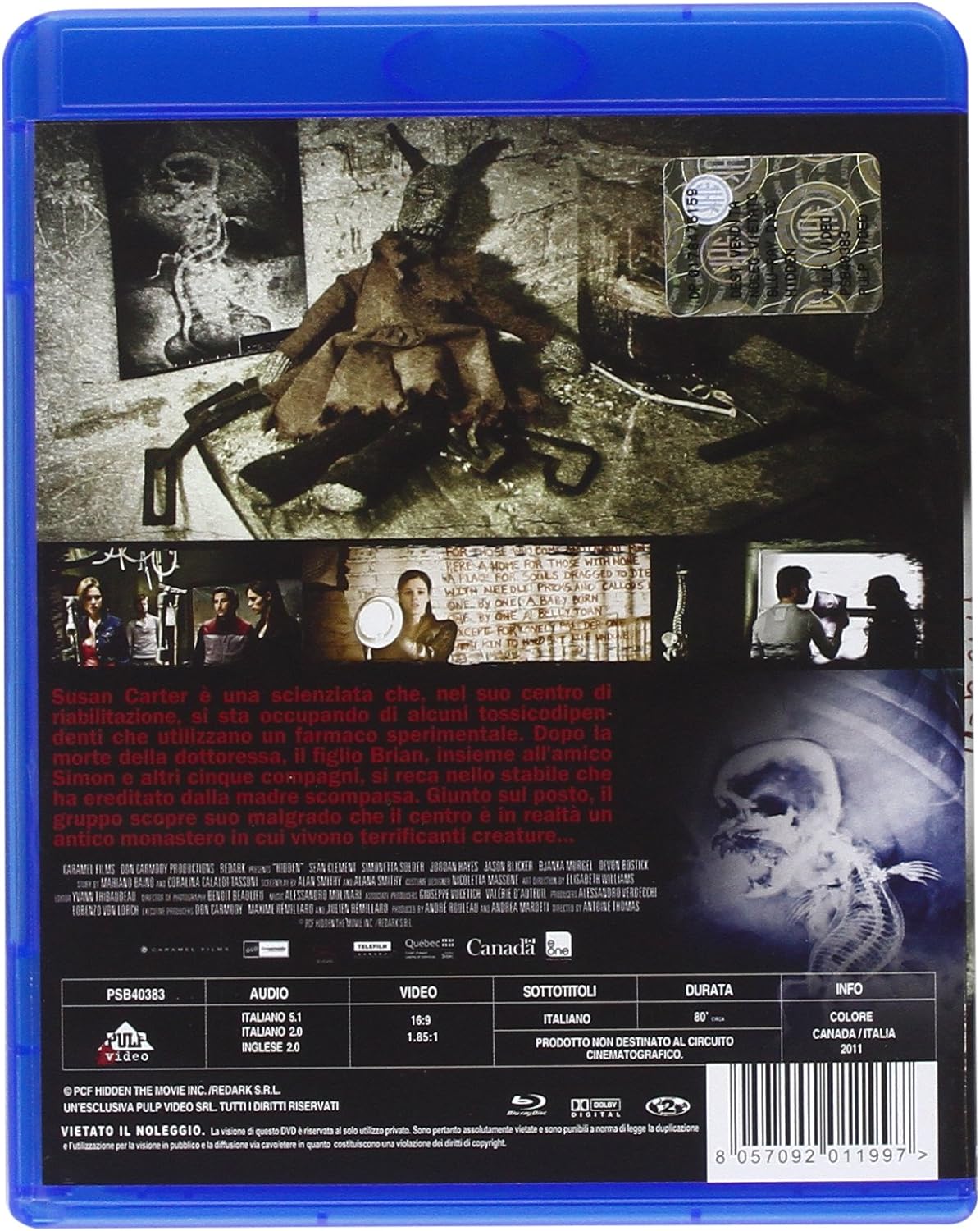 Movie Hidden Bluray Italian Import