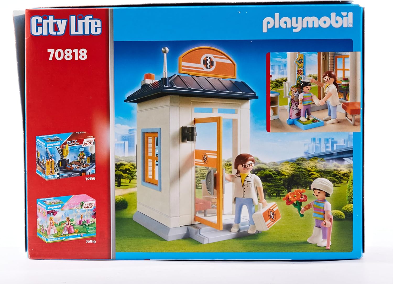 Playmobil 70818 City Life Paediatrician Starter Pack, Fun Imaginative Role-Play, Playset Suitable for Children Ages 4+