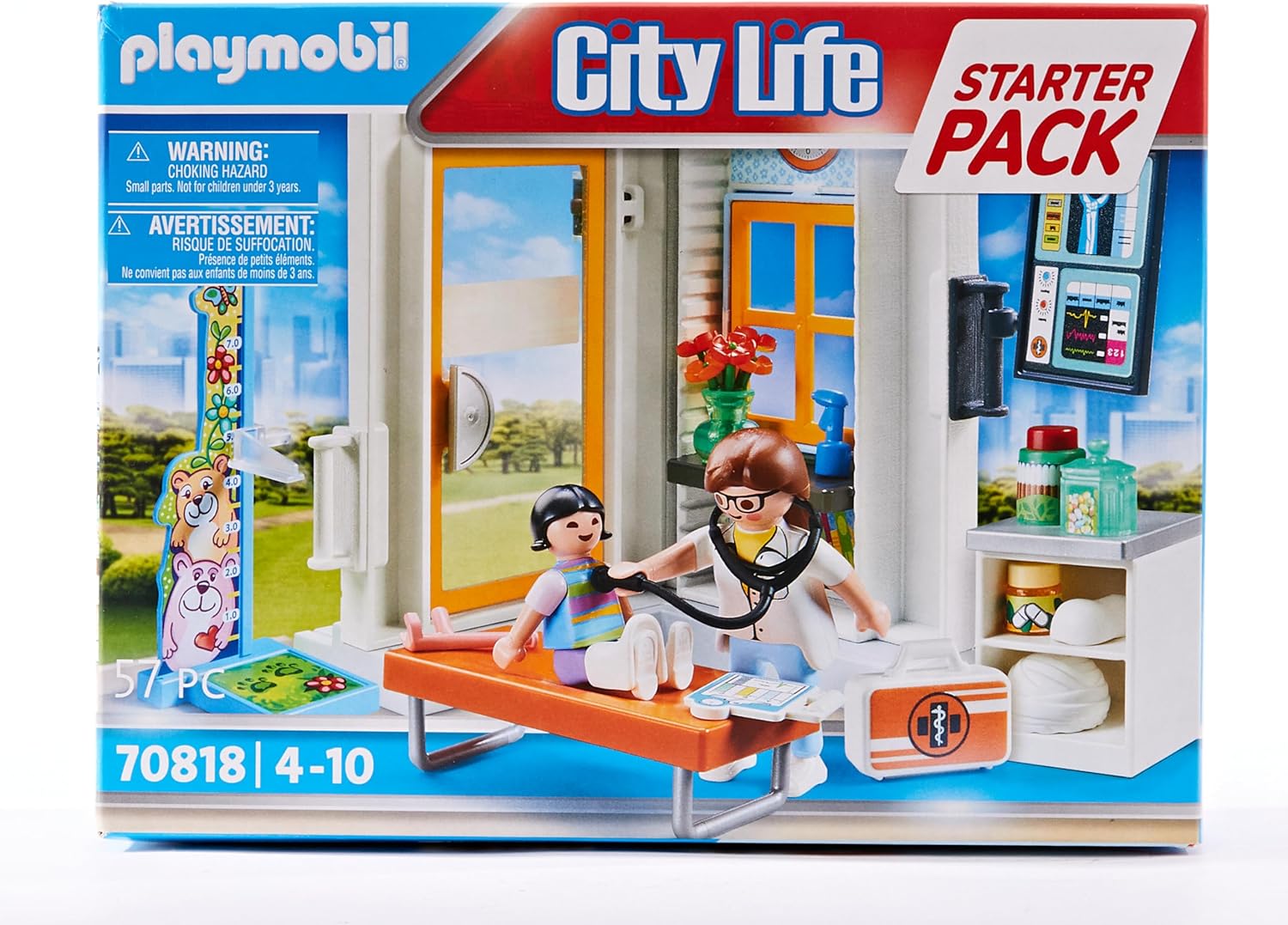 Playmobil 70818 City Life Paediatrician Starter Pack, Fun Imaginative Role-Play, Playset Suitable for Children Ages 4+