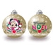 ARDITEX WD14011 Pack of 6 Disney-Minnie Christmas Tree Baubles Diameter 8 cm